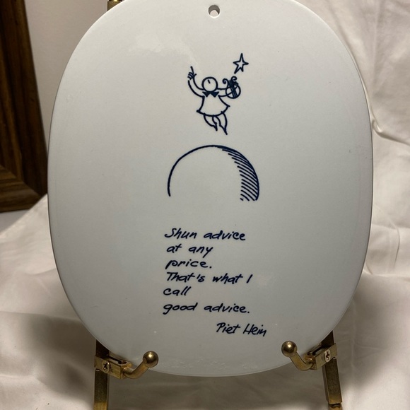 Royal Copenhagen Other - Vintage Royal Copenhagen Piet Hein Living Quote Plaque 13-3713 1958 Denmark MCM